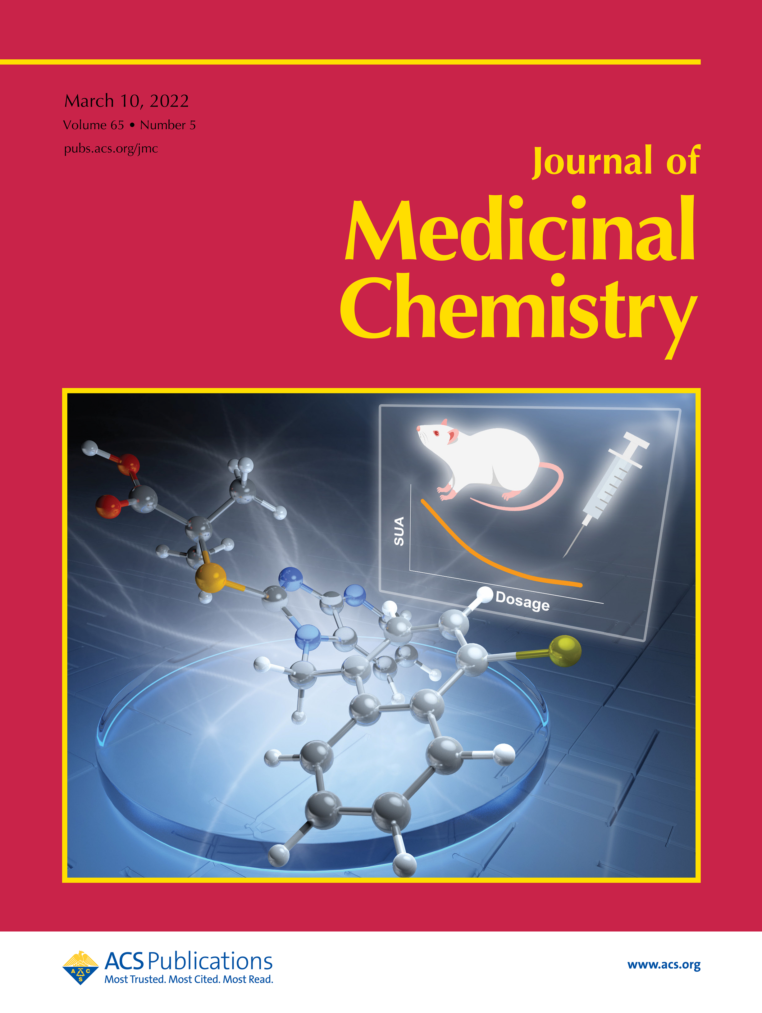 LetPub Journal Cover Art Design - Discovery of Novel Bicyclic Imidazolopyridine-Containing Human Urate Transporter 1 Inhibitors as Hypouricemic Drug Candidates with Improved Efficacy and Favorable Druggability